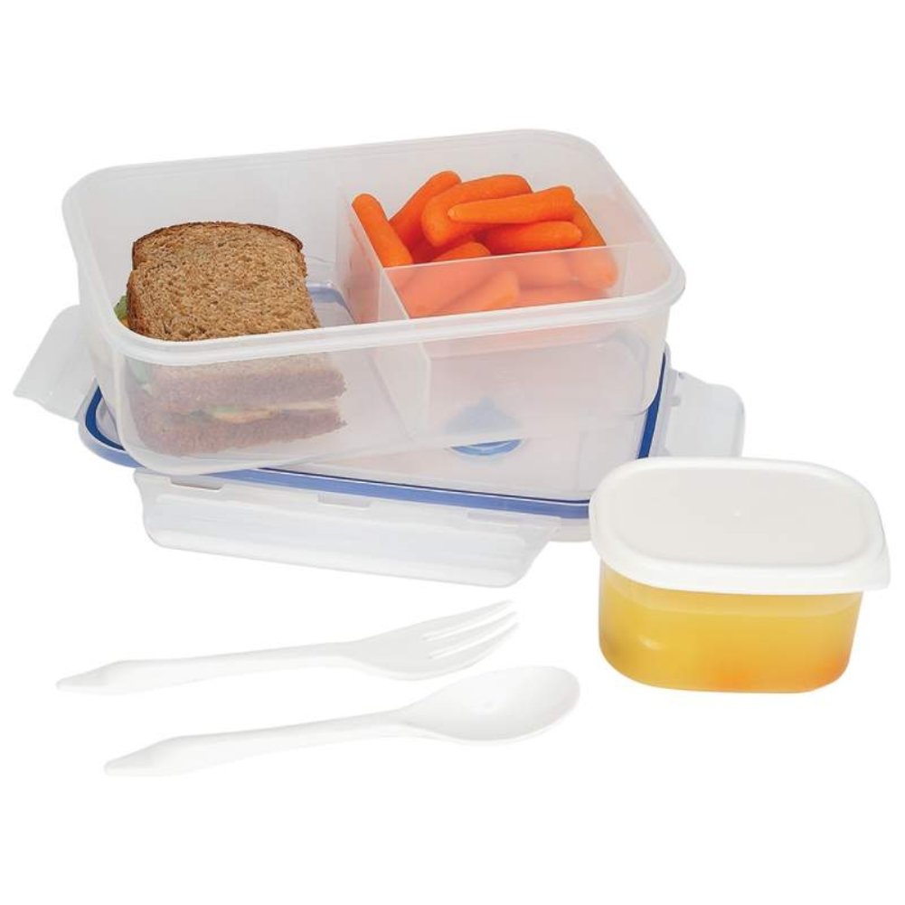 La Cuisine KTLKLNCH Locking Divided Lunch Container, 34 oz