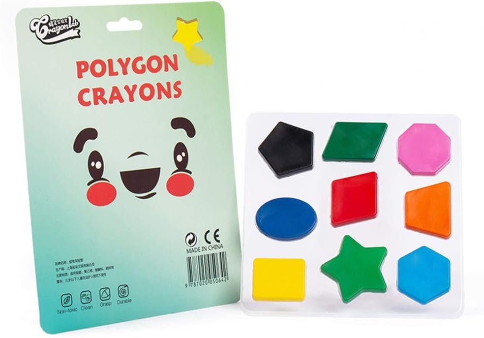 Amazon Com Blackkkk Children Stationery Set Polygon Crayon Early