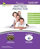 Four Seasons Essentials RV Short Queen Waterproof Mattress Protector (60" Wx75 L) - Fitted Sheet Style - Hypoallergenic Premium Quality Cover Protects Against Dust Mites, Allergens