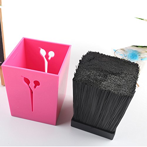 OLizee Professional Acylic Salon Scissors Holder Box Hairdressing Combs Clips Organizer Rack for Hair Stylist(Black)