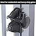 D&D Technologies LLDAB-K LokkLatch Deluxe, Locking Privacy Gate Gravity Latch, Key Lockable on Both Sides of Gate, for Metal, Wood, and Vinyl Fences, Black
