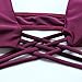 MOOSKINI Women 2 Piece Push Up Bikini Solid Color Swimsuit Bikini Set (L(US Size 6-8), B866RE)