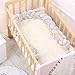 Baby Braided Crib Bumpers Long Knot Pillow Cushion,Nursery Bedding Cot Safety Fence Stroller Bumpers Room Decor (Grey, 400CM)