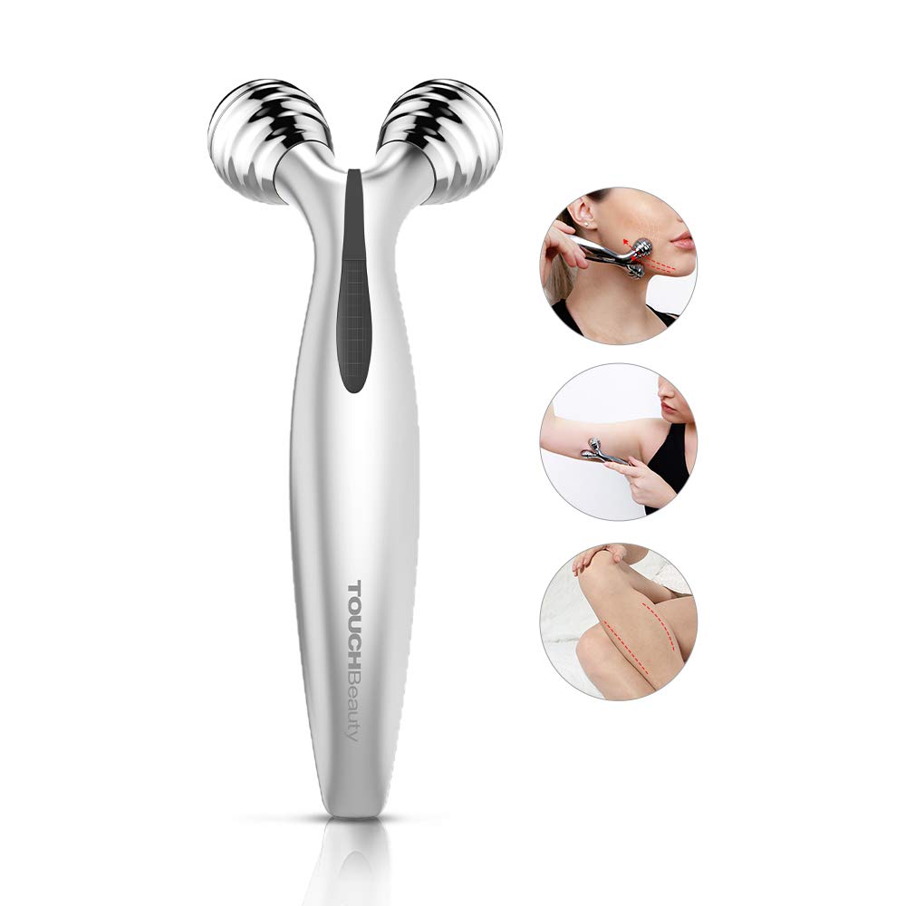 Rouleau de Massage pour Visage et Corps, TOUCHBeauty Appareil Lifting MicroCourants pour
