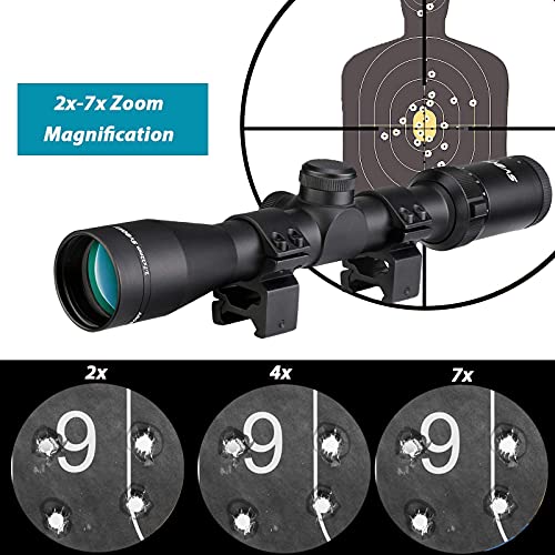 SVBONY SV174 Rifle Scope 27x32, Adjustable Eyepiece, Medium Profile