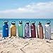 Healthy Human Stainless Steel Water Bottle | Double Walled Vacuum Insulated Water Thermos for Adults | Eco-Friendly Travel Bottles with Leak Proof Lid (Glacier, 21 oz/ 621 ML)