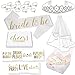 Bachelorette Party Decorations Kit // Bridal Shower Supplies with Cheers Gift Box: Tiara, Veil, Bride-To-Be Sash, Gold Bridal Tattoo Collection, Wearable Silver Engagement Rings! Cheers!