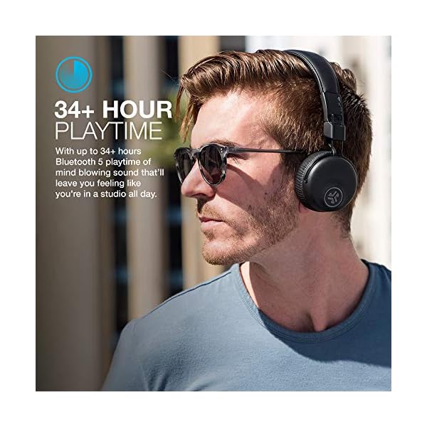 JLab-Audio-Studio-Noise-Cancelling-Headphones-Wireless-Headphones-with-EQ3-Custom-Sound-and-34-Hour-Bluetooth-5-Playtime-28-Hour-Active-Noise-Cancelling-Playtime-Black JLab Studio Noise Cancelling Headphones, Wireless Headphones with EQ3 Custom Sound and 34+ Hour Bluetooth 5 Playtime, 28…