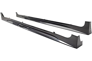 Side Skirts Compatible with 2011-2020 Toyota Sienna, MP Style Black ABS Sideskirt Rocker Moulding Air Dam Chin Diffuser Bumper Lip Splitter by IKON MOTORSPORTS, 2012 2013 2014 2015