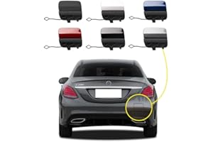 GOHOLY Car Rear Bumper Tow Hook Cover Compatible with Sports Mercedes Benz C-Class W205 C300 C400 C43AMG 2015 2016 2017 2018 Trailer Cover Cap 2058850256 2058850824 2058851224 Small Lid Towing Eye Cap Gray