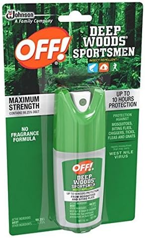 Deep Woods Off! for Sportsmen Insect Repellent I, Pump Spray, 100% DEET 1 fl oz,1 pk