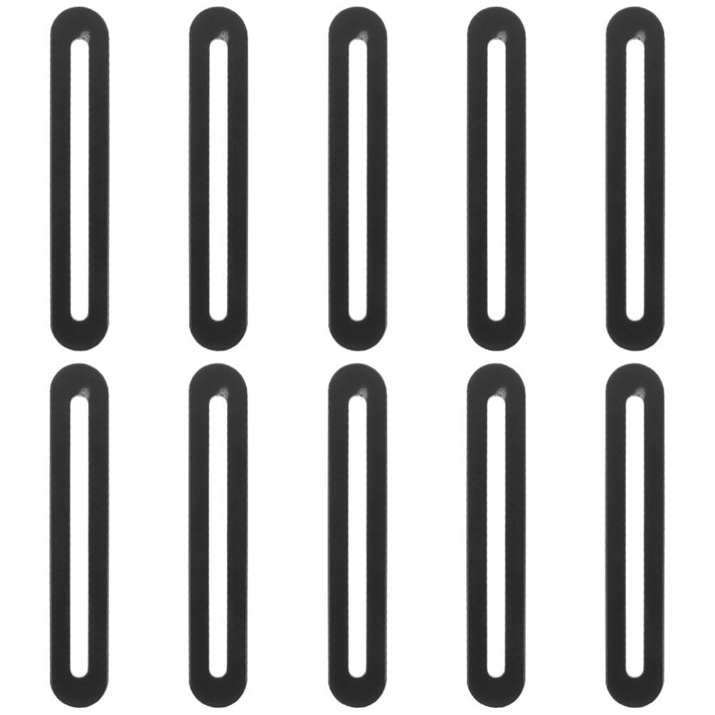 TEHAUX Shelf Bracket Adjustable Flat Mending Plate, with Slot Hole Flat Mending Plates for Securing Chairs, Tables, Shelves, Drawers, Reinforced Flat Seams and Cracks, 10pcs Shelving Brackets