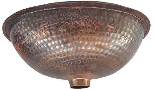 Egypt gift shops PETITE Handmade Fire Patina Oval Hammered Lip Pure Natural Copper Sink Kitchen Small Room Remodel Makeover Improvement