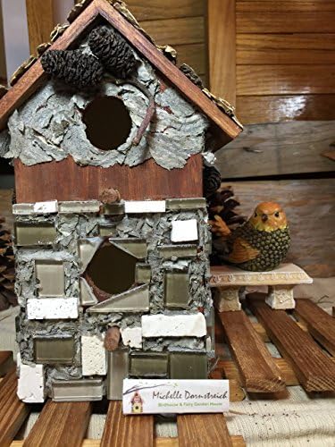 Bee Hive Birdhouse, Pinecone, Garden Decoration Yard Art Fairy Garden Fairy House