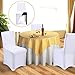 JAXPETY Set of 100PCS White Color Polyester Spandex Banquet Wedding Party Chair Covers,Flat