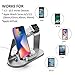 OLEBR Charging stand Aluminum 4 in 1 Compatible for iWatch Series 5/4/3/2/1, AirPods and iPhone 11/ iPhone 11 Pro/iPhone 11 Pro Max/Xs/X Max/XR/X/8/8Plus/7/7 Plus /6S /6S Plus/iPad -Space Grey OB04