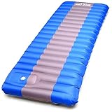 Half Dome Sleeping Pad Waterproof Mat - Perfect Hiking, Camping, Car Sleeping, Backpacking Air Sleeping - Inflatable Sleep Bag Pad Built in Pump
