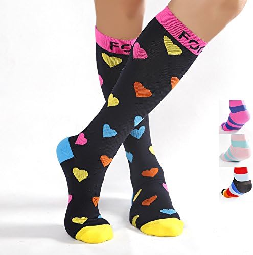 Compression Socks Women Sport Socks 20-30 mmHg SOX For Men, Golf, Running, Athletic Sports, Flight Travel Padding Socks