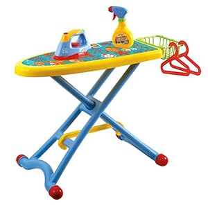 PlayGo-Housework-Ironing-Children-Kids-Toy-Clothing-Iron-Board-Playset-6Piece-Clothes-Iron-Ironing-Board-Accessories