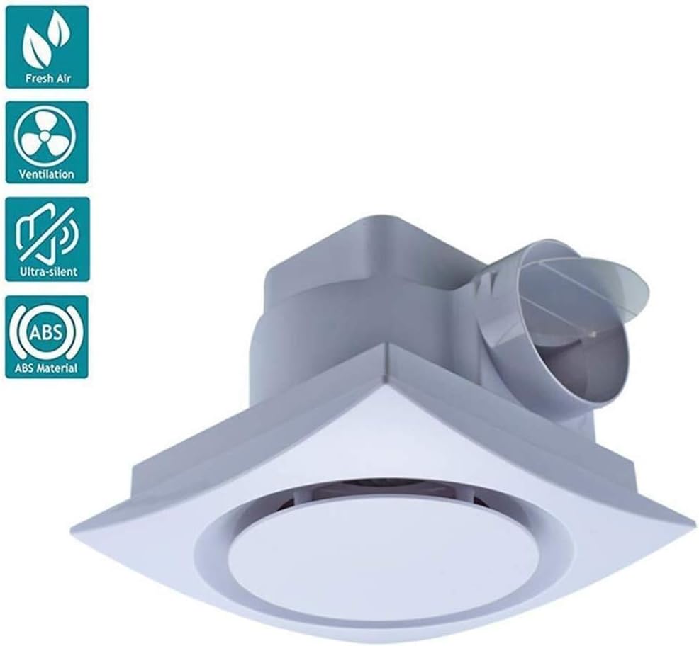 Exhaust Fan Ceiling Ducted Ventilator LED Lighting Ceiling 10 Inch Home ZHAOSHUNLI 1028