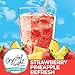 Crystal Light Liquid Strawberry Pineapple Refresh Energy Drink Mix with Caffeine (1.62 fl oz Bottle)