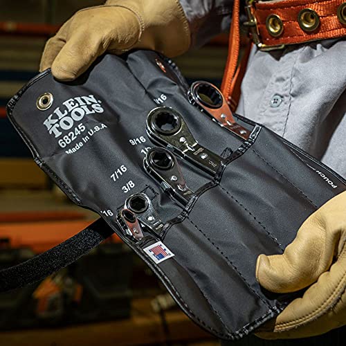 Klein Tools 68245 Reversible Ratcheting Box Wrench Set, 5Piece, Black Pricepulse