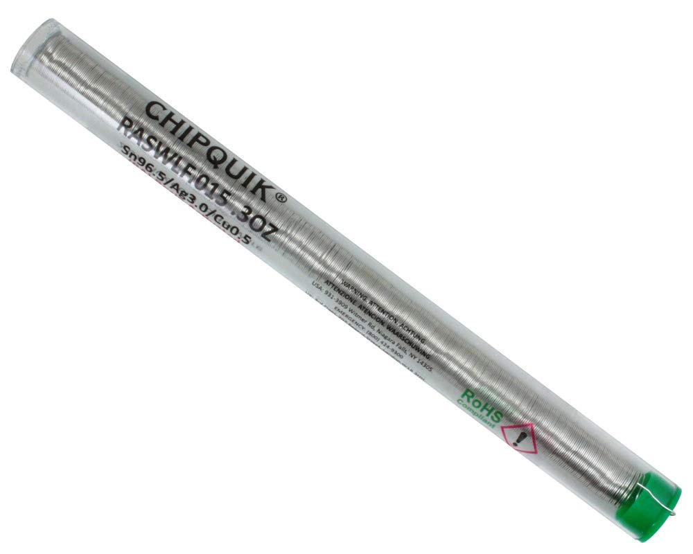 LF Solder Wire Pocket Pack 96.5/3/0.5 Tin/Silver/Copper RA .015 .3oz