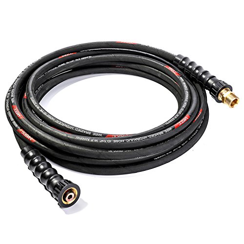 Buy MATCC Pressure Washer Hose 25 FT Pressure Washer Extension Hose M2214mm Thread with Brass
