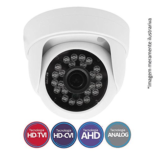 Câmera Dome Infravermelho Flex 4 em 1 Tecvoz Qdm-228 Hd 1080p 2.0m - Cvbs, Ahd, Hdcvi, Hdtvi