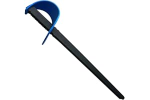 DYNWAVE Fencing Foam Sword Practice Fencing Saber Lightweight Training Sword Training Aid for Beginners for Young Fencers Kids Knight, Blue
