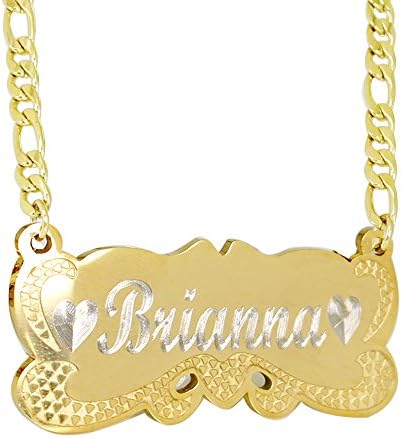 18k Gold Plated Personalized Name Necklace Pendant Any Name