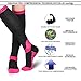 Laneco Compression Socks for Women & Men (2 Pairs), Graduated Compression Sock 20-30 mmHg for Nurses, Running, Maternity Pregnancy, Athletic Sports, Flight Travel, Shin Splints, Edema, Varicose Veins