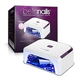 BellaNails Professional 21W LED Nail Lamp, Removable Base Tray, Auto On / Off Sensor, Works With All Gel Nail Polishes