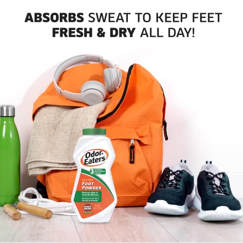 OdorEaters Foot Powder, 6 oz, Pack of 4 Shoe Odor Foot Odor