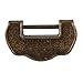 BQLZR 22mm Vintage Carved Chinese Old Style Padlock Lock With Key For Jewelry Box Drawer