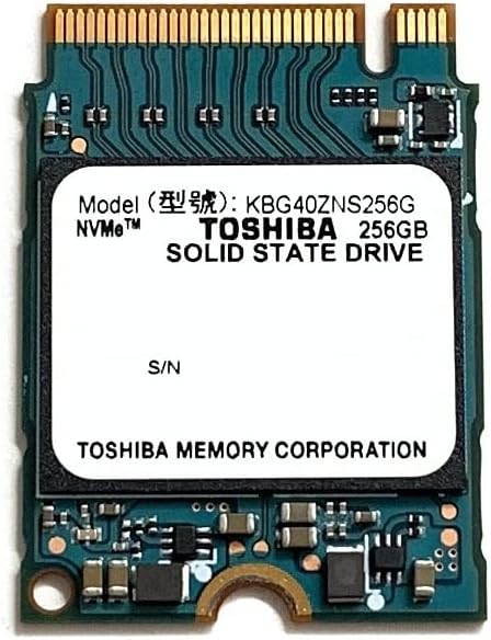 KIOXIA 256GB M.2 2230 NVMe PCIe Gen3 x4 SSD KBG40ZNS256G BG4 for Ultrabook