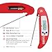 Best Instant Read Kitchen Thermometer - Digital Meat Thermometer Compact Accurate - Flexible Probe - Essential for All Food Meat BBQ Dairy Water Candy - Proven Cooking Thermometer - indoor outdoor use