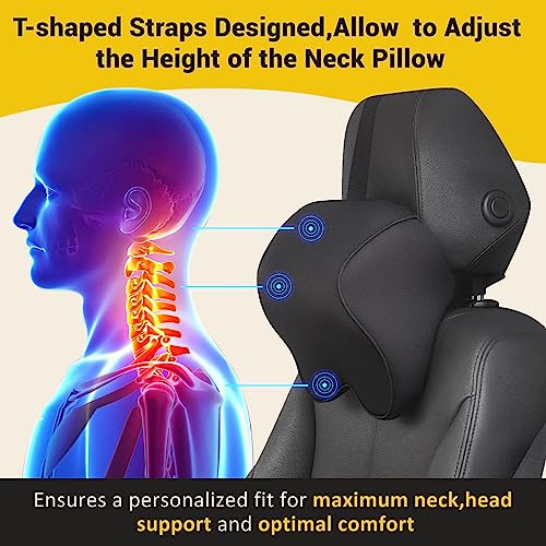 anzhixiu Car Neck Pillow for Driving Memory Foam Car Pillow for