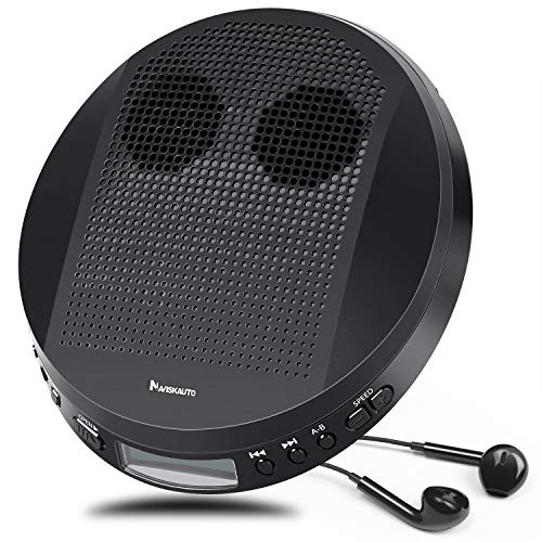 NAVISKAUTO Portable CD Player with Stereo Speakers, Personal CD Player