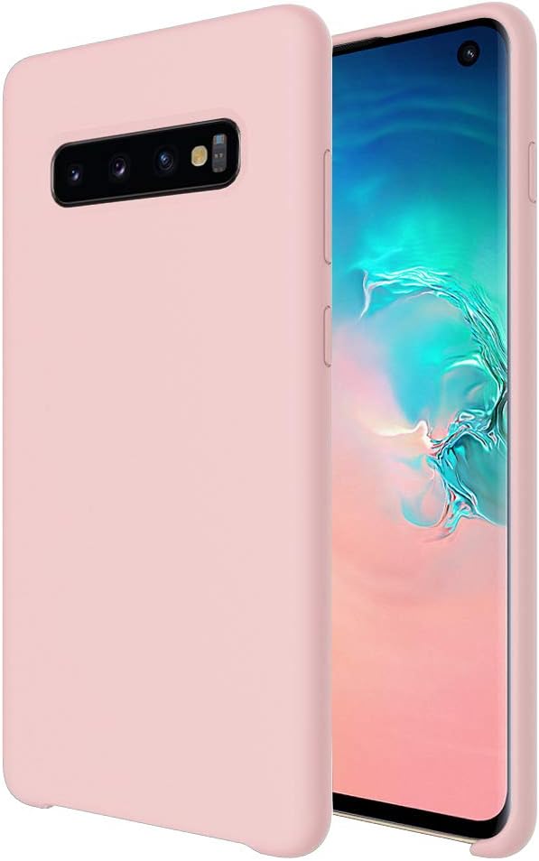 Olixar for Samsung Galaxy S10 Silicone Case - Soft Slim TPU - Ultra Thin Protective Cover - Wireless Charging Compatible - Pastel Pink