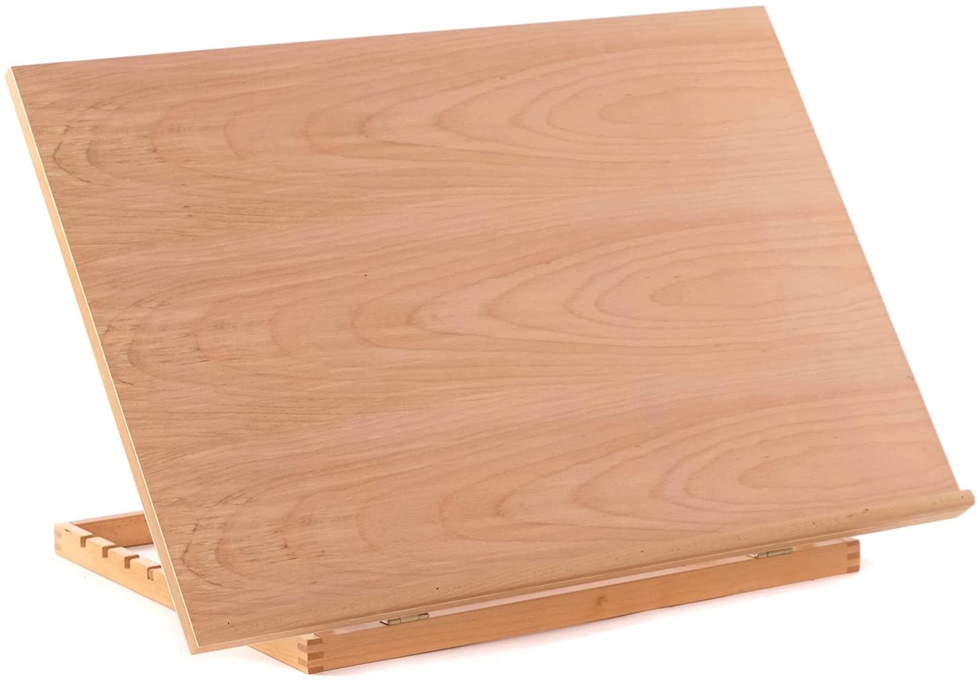 A2 Drawing Board Wooden Table Easel – Adjustable Desktop Workstation for Artists & Crafters – Portable Folding Beech Wood Art Station for A2 Paper, Painting, Sketching, Arts Crafts & Technical Drawing