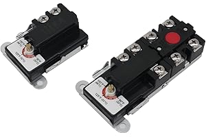 LONG TERM KST200&203 Electric Water Heater Thermostat kit for Double Element Heater, Includes 1x Upper Thermostat and 1x Lowe