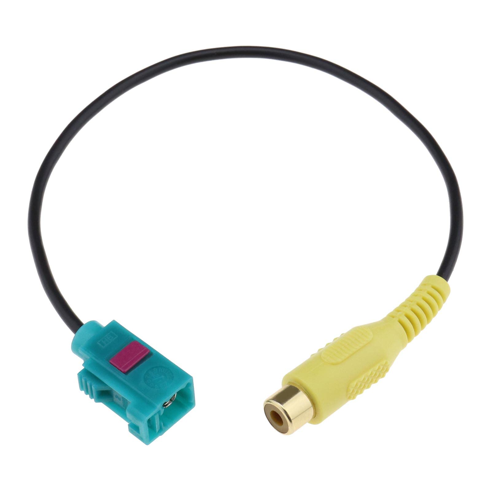 Be In Your Mind Fakra Z Female to RCA Female Adapter Cable Compatible with Mercedes Command PCM 2.1/ PCM 3.0/ NTG 4.0/ NTG 4.5 Car Reversing Camera Adaptor Cable