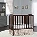 Dream On Me 2-in-1 Folding Portable Compact Mini Baby Crib in Espresso, GreenGuard Gold & JPMA, US Patented Flat Folding System, Locking Wheels,1″ Mattress Pad, Space-Saving Quck Fold Easy Storage