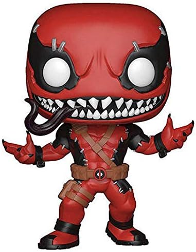 LUCYWIN Pocket POP Mini Deadpool Desktop Decoration Figure Toys Figurines Anime Collection Cartoon Model Doll Gift for Boy and Girl Office Children Living room Decoration(can not shake your head)