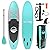 SereneLife Inflatable Stand Up Paddle Board (6 Inches Thick) Universal SUP Wide Stance w/ Bottom Fin for Paddling and Surf Control | Non-Slip Deck | Youth and Adult