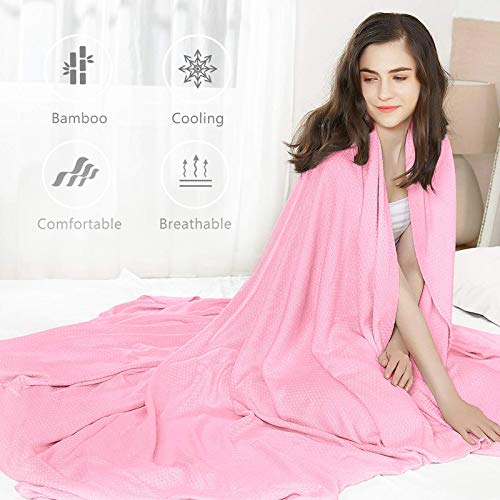 DANGTOP Cooling Blankets, Queen Size 100 Bamboo Blanket for AllSeason