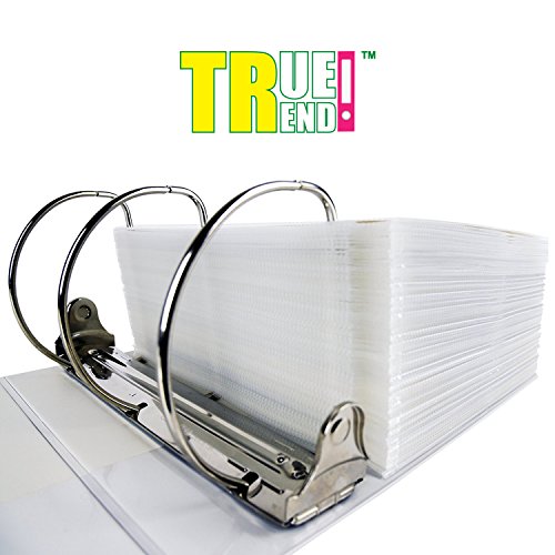 TRUETREND Clear Standard Sheet Protectors | 11 Reinforced Binder Ready Holes – Great for Document Storage, Reports and Presentations – Crystal Clear + A4 Size, Box of 100 - Thumbnail 6