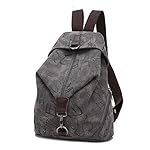 MiCoolker Canvas Backpack Sports Shoulders Bag Classic Vintage Student Satchel Bookbags Casual Travel Rucksack Shopping Daypack