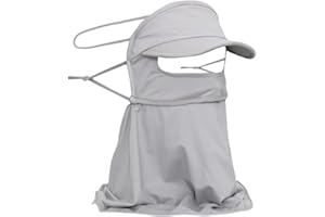 HOMDOWUP Women UV Sun Protection Face Cover UPF50 Outdoor Face Shield Windproof Balaclava Hood for Golf Cycling Hiking